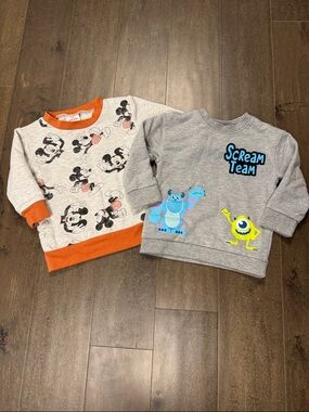 Disney Mickey Mouse and Scream Team Monsters Inc. Sweatshirts